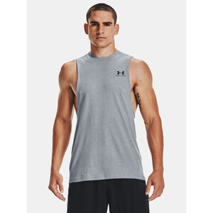 Under Armour Atléta Férfi atléta Under Armour UA LEFT CHEST CUT OFF TANK-GRY
