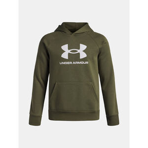 Under Armour Pulóver Fiú pulóver Under Armour UA Rival Fleece BL Hoodie-GRN
