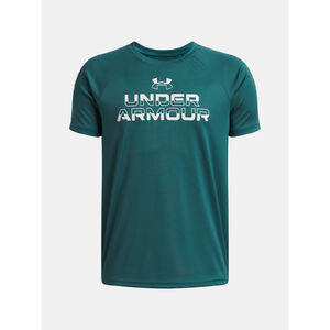 Under Armour P&oacute;l&oacute; Fi&uacute; Under Armour UA Tech Split Wordmark SS-GRN p&oacute;l&oacute;