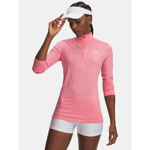 Under Armour P&oacute;l&oacute; N&otilde;i p&oacute;l&oacute; Under Armour Tech 1/2 Zip- Twist-PNK