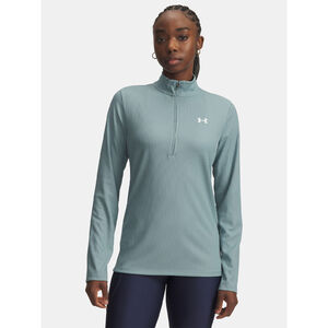 Under Armour H&oacute;ssz&uacute; ujj&uacute; p&oacute;l&oacute; N&otilde;i Under Armour Tech Rib 1/2 Zip-GRN p&oacute;l&oacute;