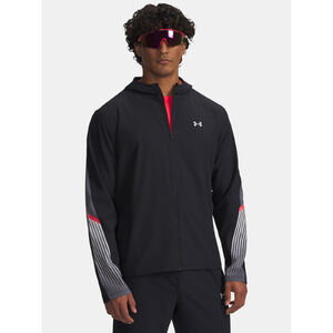 Under Armour Pulóver zip Férfi kabát Under Armour UA Velociti Storm Hooded Jkt-BLK