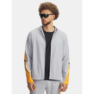 Under Armour Pulóver zip Férfi kabát Under Armour UA Velociti Storm Hooded Jkt-GRY