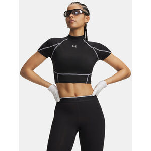 Under Armour P&oacute;l&oacute; N&otilde;i Under Armour HeatGear Elite Crop Mck SS-BLK p&oacute;l&oacute;