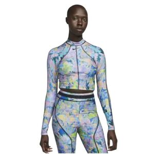 Nike F&uuml;rdőruha, &uacute;sz&oacute;dressz, &uacute;sz&oacute;nadr&aacute;g Nike MISSY CROPPED L/S RASHGUARD B (Nike Swim)